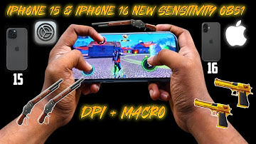 iphone 15,16 headshot setting free fire 2025 | iphone 16,15 sensitivity+dpi+macro settings free fire