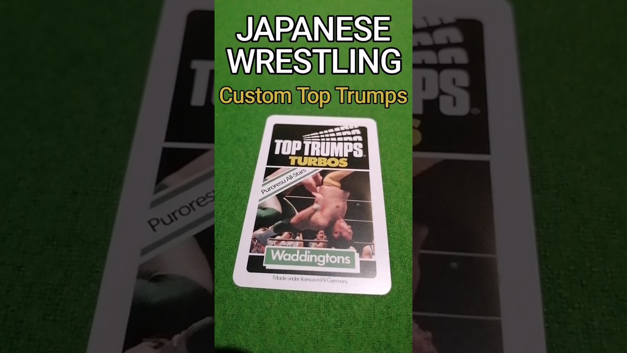 Puroresu All-Stars Custom Japanese Wrestling Top Trumps