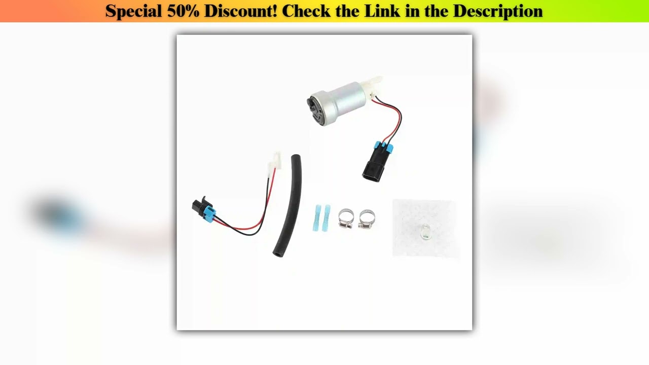 Unboxing 450LPH Fuel Pump & Install Kit for WALBRO E85 RACING F90000274 Fit for Honda Accord CRx CR