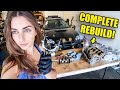 REBUILDING MY SUBARU'S BLOWN ENGINE FOR MORE POWAAA!! SHE'S READY TO RIP!!
