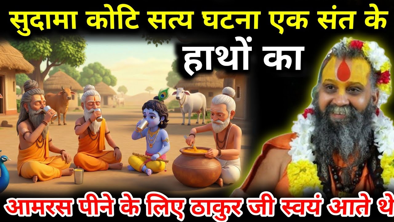 सुदामा कोटि सत्य घटना🙏एक संत के हाथों का आमरस पीने के लिए ठाकुर जी स्वयं आते थे😱|| #rajendradasji 