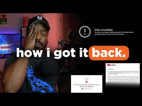 My YouTube Channel was HACKED & Deleted. Here's How I Got it Back