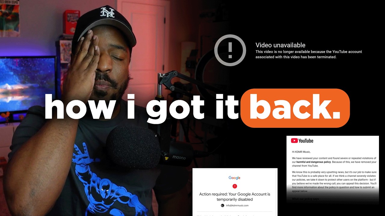 My YouTube Channel was HACKED & Deleted. Here's How I Got it Back