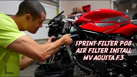 Sprint Filter P08 Air Filter Install on the MV Agusta F3
