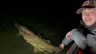 Huge Zander And Pike Caught In Complete Darkness.