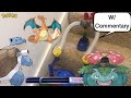2 Story Pokemon Marble Race - Blastoise vs Charizard vs Venusaur | Pokemon Rush