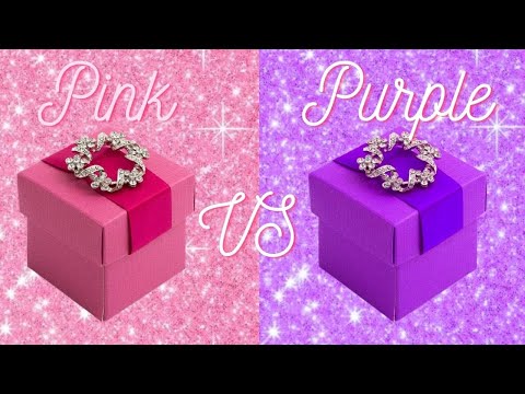 Choose Your Gift Box Purple vs Pink | Nail Art | Fashion | Cake,Icecream |#guesskrou