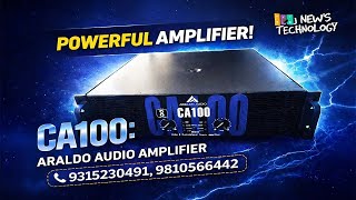 Araldo Amplifier Model number CA100 blue 7000w 4om high quality amplifier