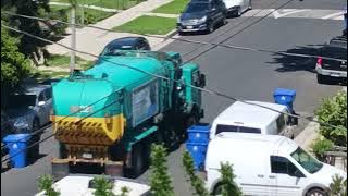 ‎@LASanitation Peterbilt Amrep Elliptical ASL LNG - 36223 on first half of recycling