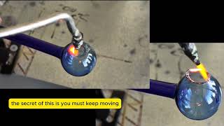 HHO hole opening in small glass boiling flasks
