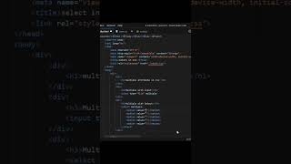 multiple attribute in html ##dsa #ipl #javascript #cricket #frontend #programming #howtouseattribute