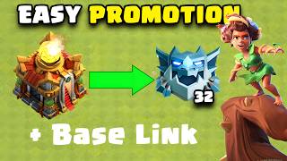 This Broken Army and Base Helped me to Get promoted To Electro 32 as TH16 |
