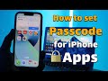 How to set passcode for iphone apps