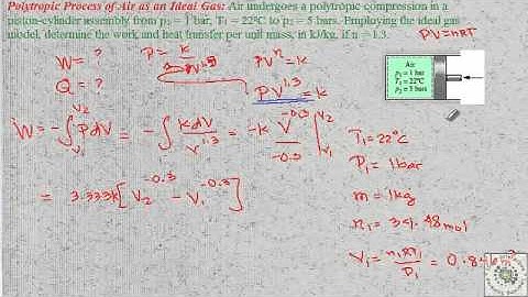7  Polytropic Process of Air as an Ideal Gas
