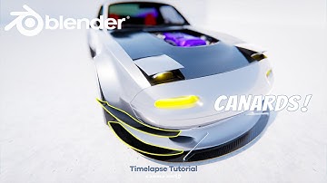 CANARDS! Tutorial in Blender 3D | MAZDA MIATA/MX5