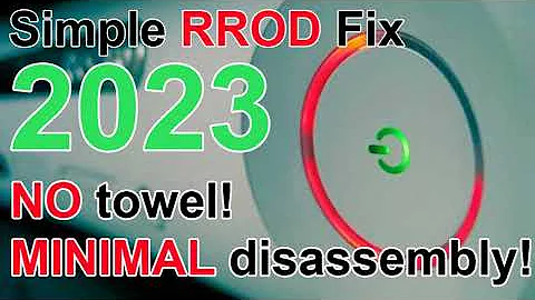 Xbox 360 NEW 2023 Simple Red Ring of Death Fix! NO TOWEL! Minimal disassembly required!