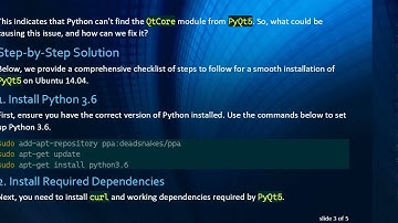 Resolving Import Error with PyQt5 Submodules on Ubuntu 14.04