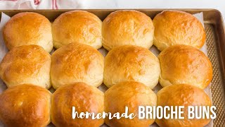 Soft and FLUFFY Brioche Buns! | The Recipe Rebel
