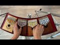 17note kalimba in four different tunings