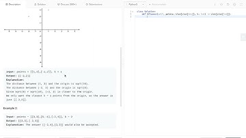 973  K Closest Points to Origin