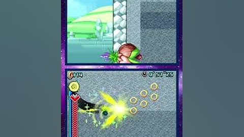 Sonic Colors (DS) Planet Wisp Act 2 (All Red Ring Locations, Only Drill) 1