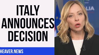 Italy STUNNED By PM's Sudden Announcement
