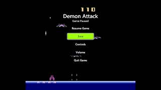 playing imagics demon attack#retrogaming  #atari  on the retro classics for #xbox x