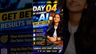 Day 04 of Learning AI | Get Better Results with AI 🔥 | Smart Prompt Techniques #technicaltwingtwing
