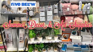 FIVE BELOW SUMMER DECOR AND ARTS SUPPLIES 2023 *SHOP WITH ME AT FIVE BELOW #shopwithme