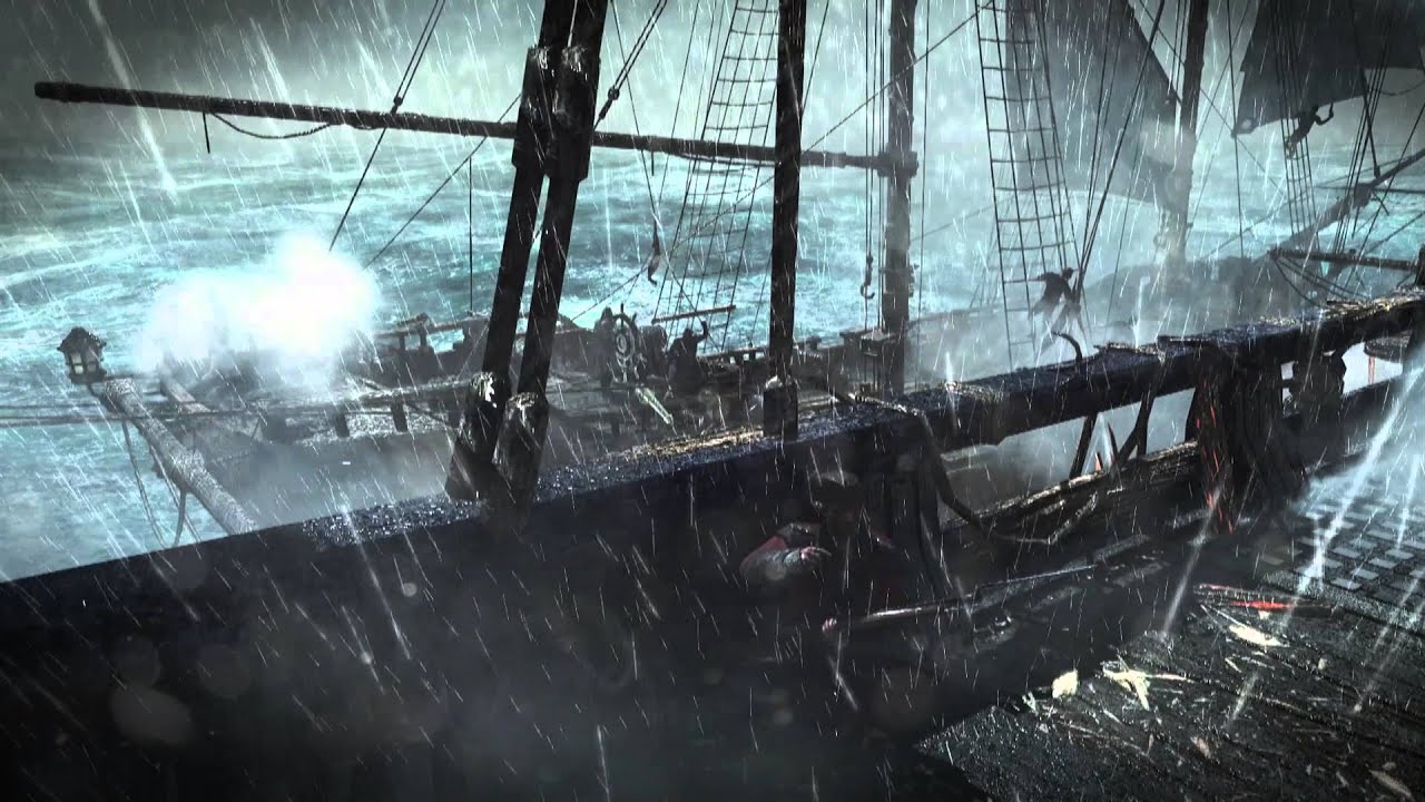 Assassin's Creed 4 Black Flag - Merciless Assassin Edward Kenway Brutal  Combat & Epic Naval Battle 