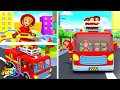 Wheels On The Firetruck | Firefighter Song | Baby Songs & Nursery Rhymes | Cartoon Videos by Kids Tv