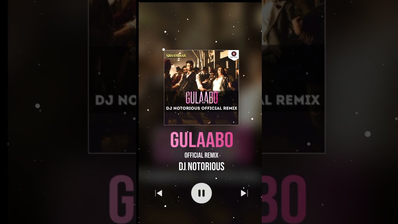 Gulaabo   Official Remix   DJ Notorious