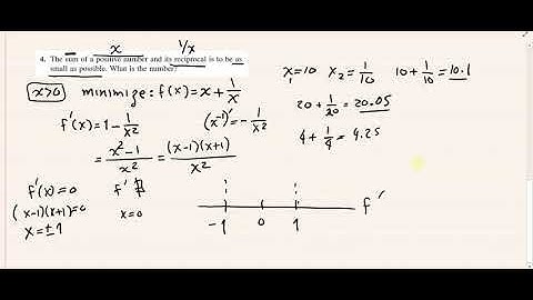 Calculus I - Section 3.7:  Optimization