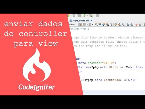 [Codeigniter] Como enviar dados do controller para a view
