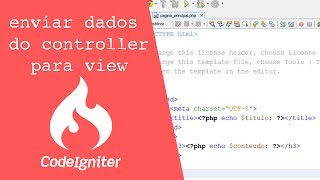 [Codeigniter] Como enviar dados do controller para a view
