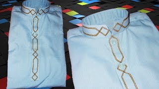 Paleblu Colour Kurta Design- How To Make Eid Kurta Design Step By Step At Home Kingsman Tailor