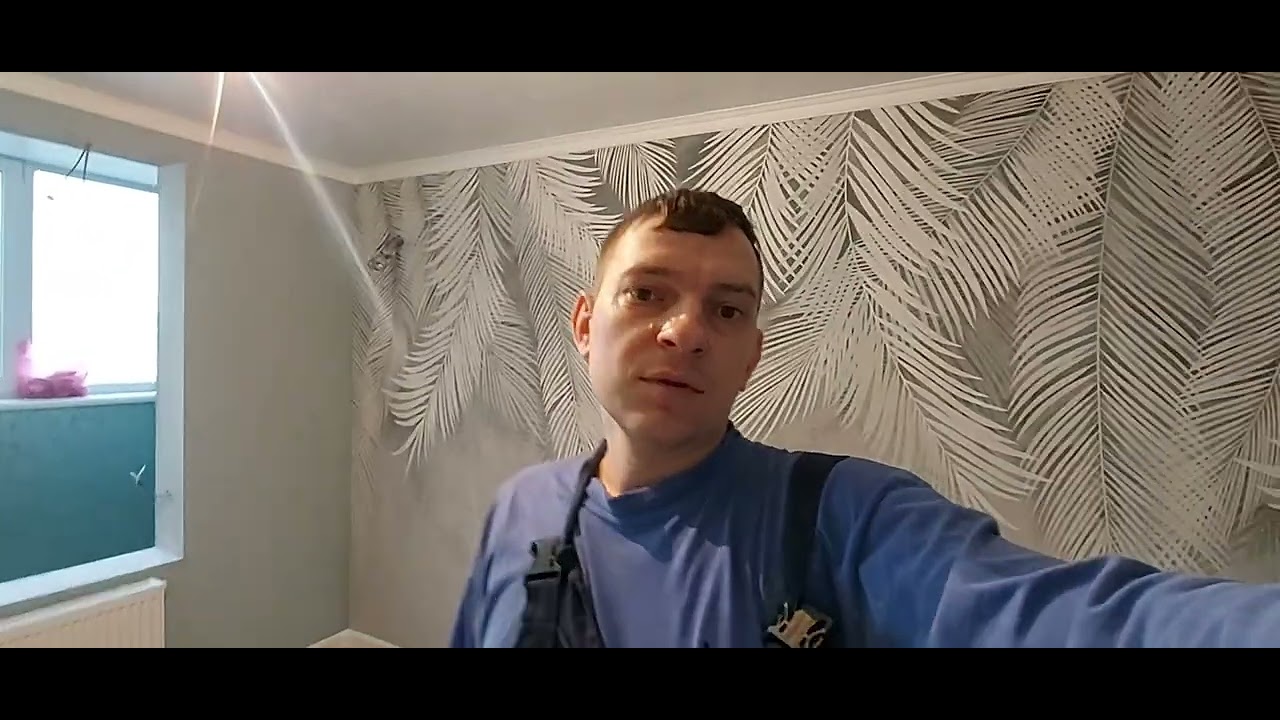 Поклейка флизелиновых обоев. г Рязань 89006102711 - YouTube