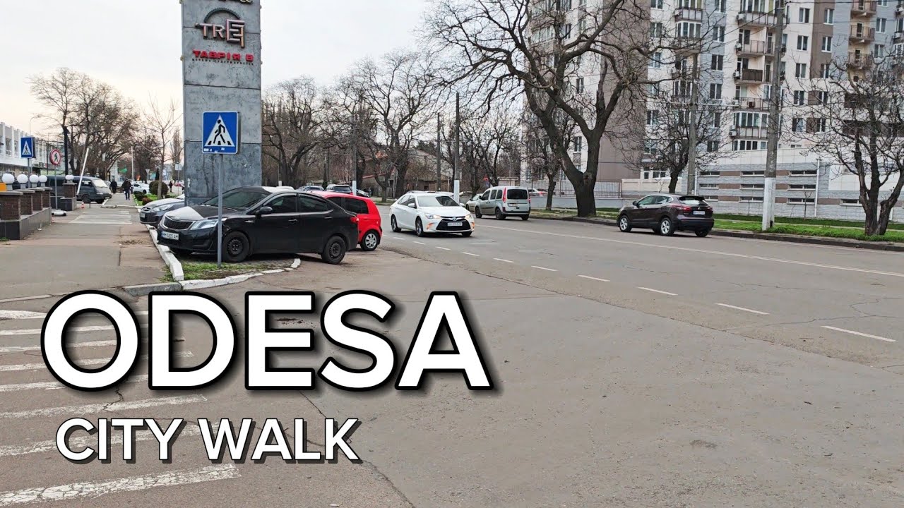 Odessa City Walk 🇺🇦 | Residential Areas & Busy Streets | 4K Walking Tour