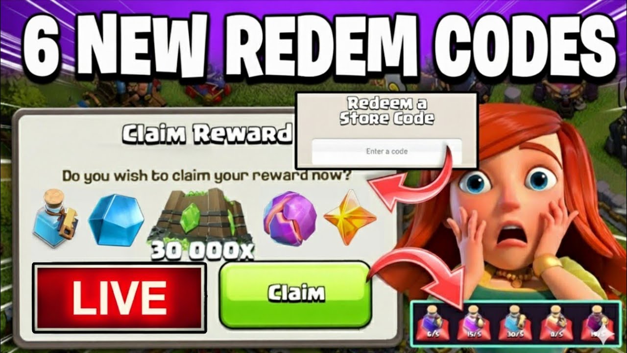 [LIVE] Clash Of Clans New Redeem Code | Coc New Redeem Code | Supercell