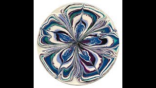 (47) How to do a Bottle Bottom Pour  Acrylic pouring