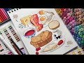 Draw with me  studio ghibli illustrations using alcoholbased markers and colored pencils