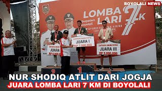 Nur Shodiq Atlit Lari Asal Jogja Juara Lomba Lari 7 Km di Boyolali