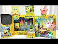 Spongebob squarepants collection opening review l spongebob patrick mr krabs squidward figures