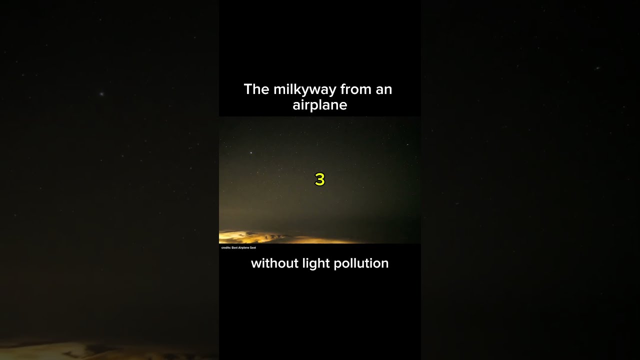 The Milky Way Without Light Pollution Plane Milkyway Stars