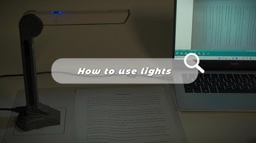 How to use lights（eloam scanner S200L)