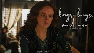 boys, bugs, and men // Alicent Hightower