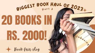 I BOUGHT 20 BOOKS IN JUST RS. 2000BIGGEST BOOK HAUL of 2023 Cozy autumn book shopping vlog