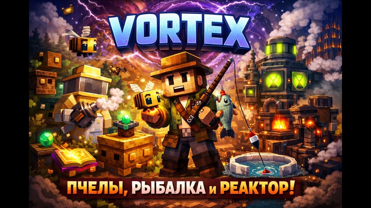 МЕГА ХАРДКОР СБОРКА С КВЕСТАМИ MINECRAFT VORTEX - YouTube
