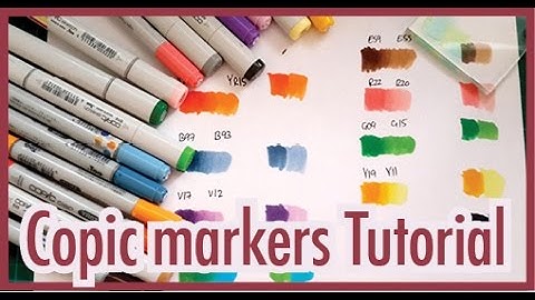 Copic markers tutorial - How to create a third color from only 2 markers