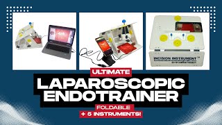 Laparoscopic Endotrainer Laparoscopic 5 Instruments Mobile Connection Portable Foldable Endotrainer
